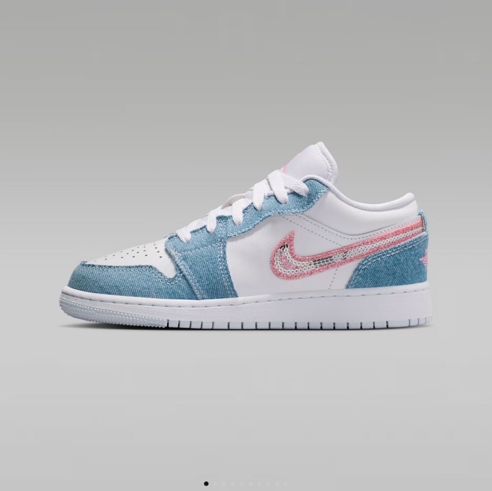 Jordan Air 1 DENIM SEQUIN Sz5